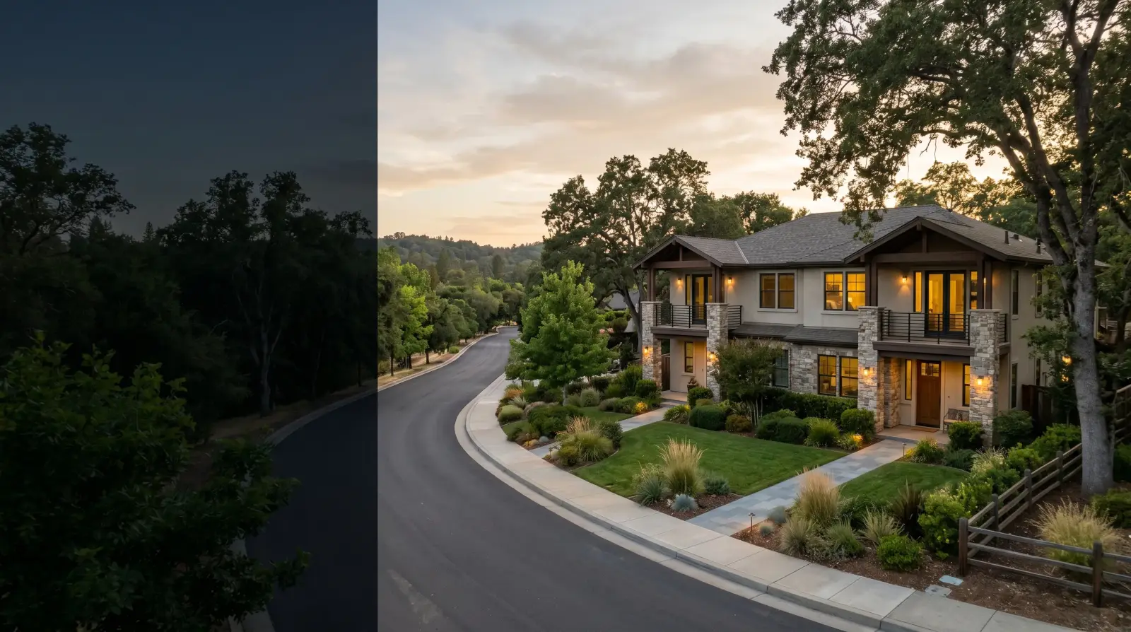 Duplex along the Auburn-Folsom Road corridor in Granite Bay, California